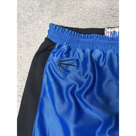 NBA Basketball Reversible Athletic Baggy Drawstring Shorts Blue/Black Mens Small - Picture 3 of 15